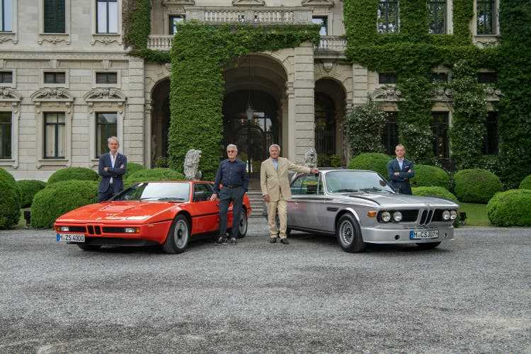 Four for M: Adrian Hooydonk, Giorgio Giugiaro (who drew the first M1), Jochen Nerpasch, founder of the BMW M Motorsport Group and Franciscus van Meel, Senior Vice President Product Line Rolls-Royce and Luxury Class BMW held an 