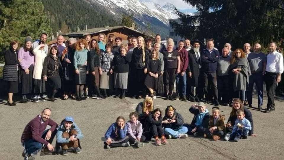 Group photo of the participants in Davos