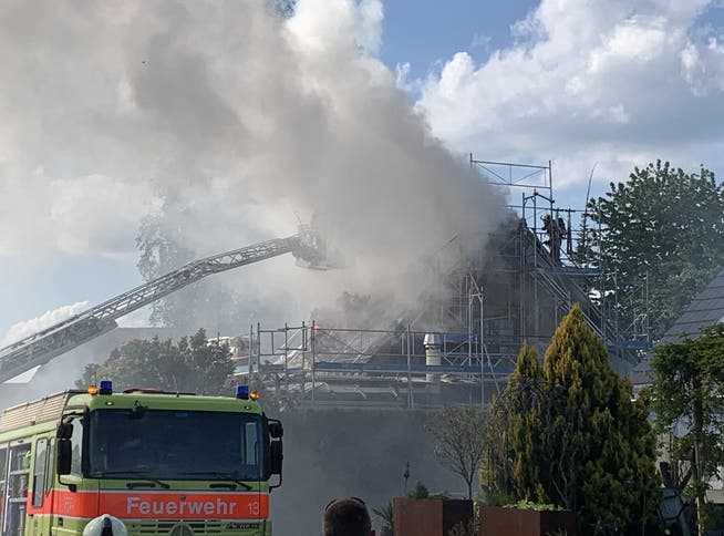 In Illnau hat am Montag das Dachgeschoss eines Einfamilienhauses gebrannt.