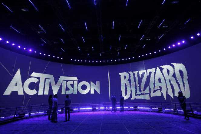 The Activision Blizzard booth at the 2019 Video Game Industry Show, E3 in Los Angeles, USA. 