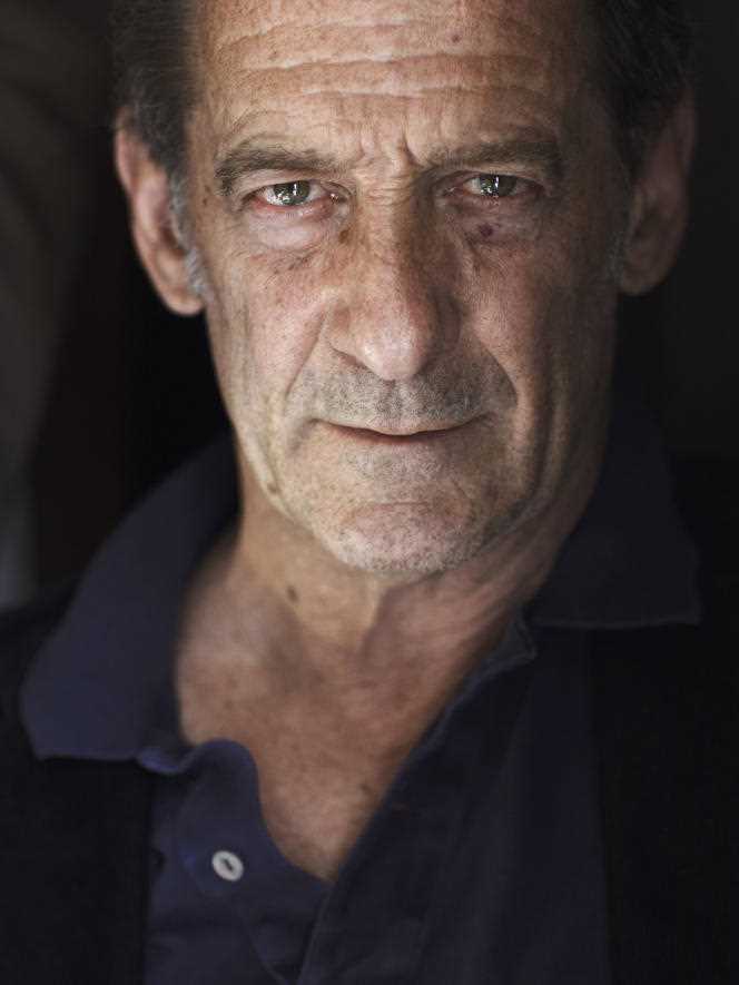 Vincent Lindon, president of the jury at the 75th Cannes Film Festival, at his home in Paris, May 6, 2022.
