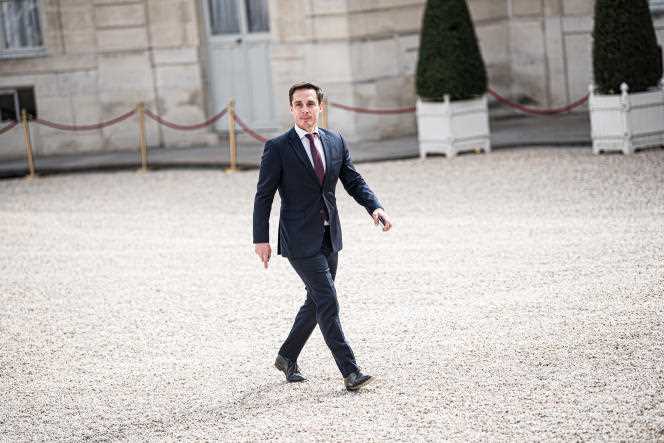 The Minister Delegate for Transport, Jean-Baptiste Djebbari, at the Elysée Palace, May 7, 2022.