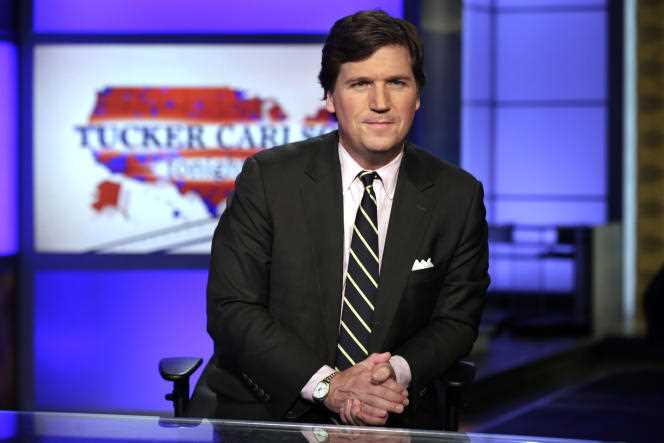 'Tucker Carlson Tonight' host Tucker Carlson at a Fox News studio in New York on March 2, 2017.