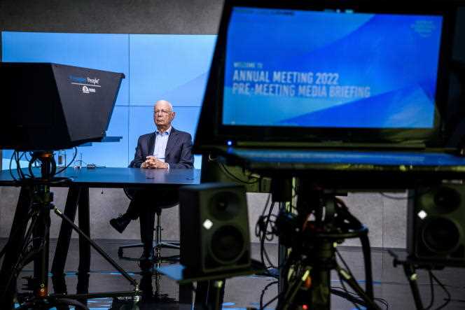 Klaus Schwab, founder of the World Economic Forum, in Cologny, Switzerland, on May 18. 