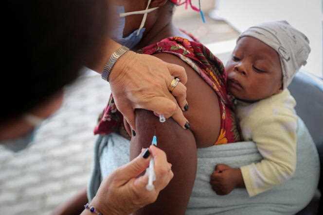 Vaccination against Covid-19 in Johannesburg, South Africa, on December 4, 2021.