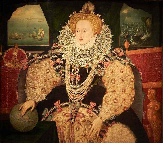 Queen Elizabeth I's troops defeated the Spanish Armada in 1588.