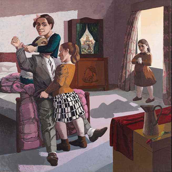 Paula Rego: «The Family» 1988, acrylic on paper on canvas.