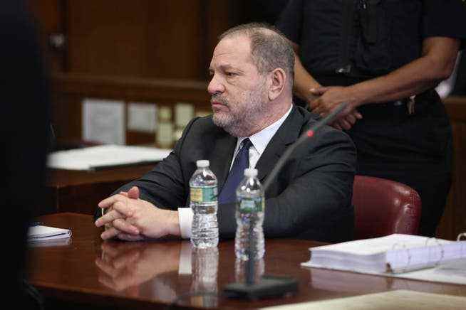 Harvey Weinstein at the 2018 trial in New York.