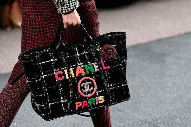 A Chanel handbag from the latest collection.