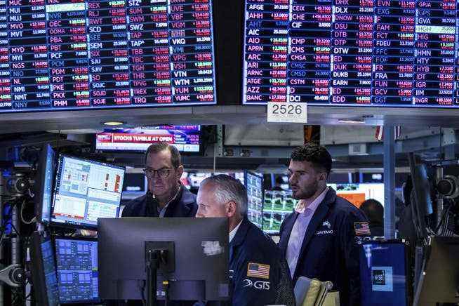Die Kurse kennen an der Wall Street in New York City im Moment vor allem eine Richtung: nach unten.