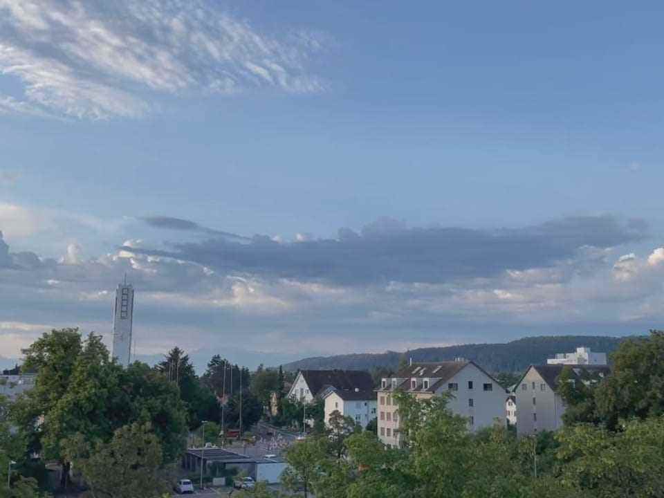 Not a single plane can be seen in the sky over Dübendorf.