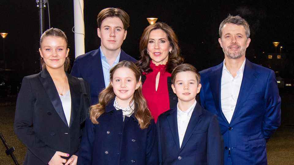 Prince Frederik + Princess Mary + children
