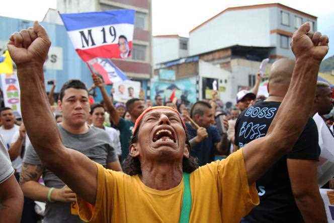 Supporters of Gustavo Petro celebrate his victory in the presidential election, in Cali, Colombia, June 19, 2022. 