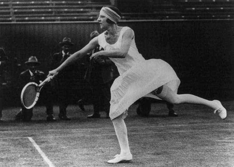 French Suzanne Lenglen won Wimbledon six times in the 1920s.