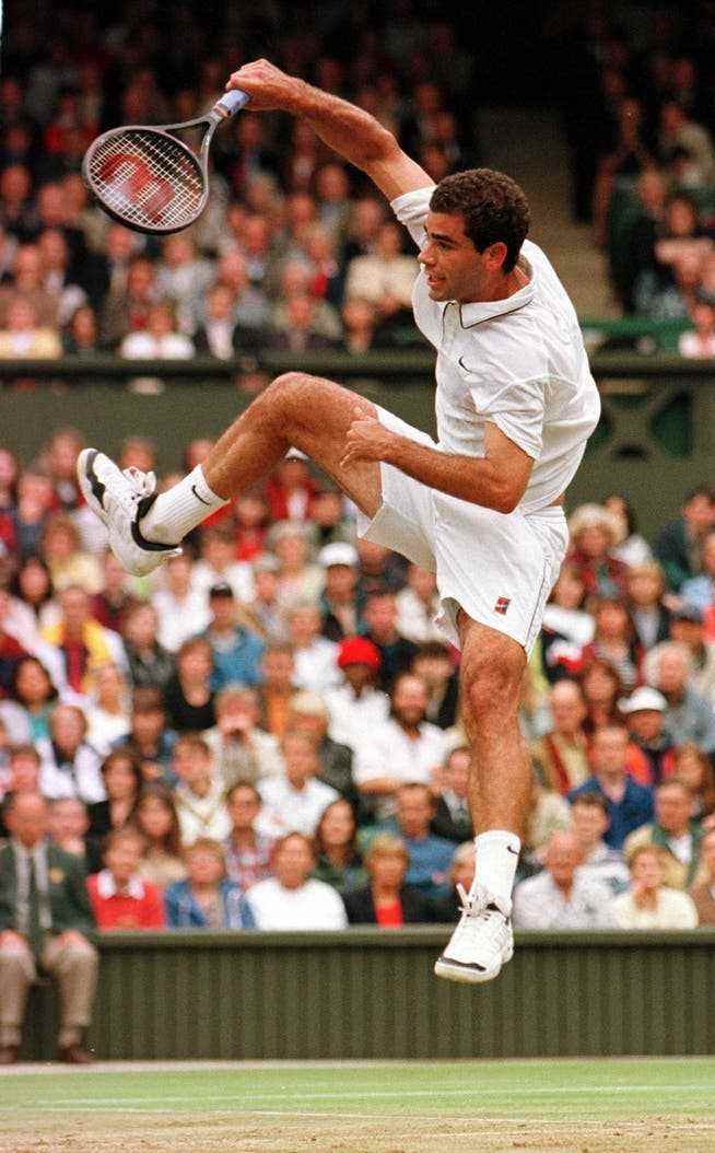 Pete Sampras, here in 1997, wins the tournament seven times.  Roger Federer would later replace him as the record winner.