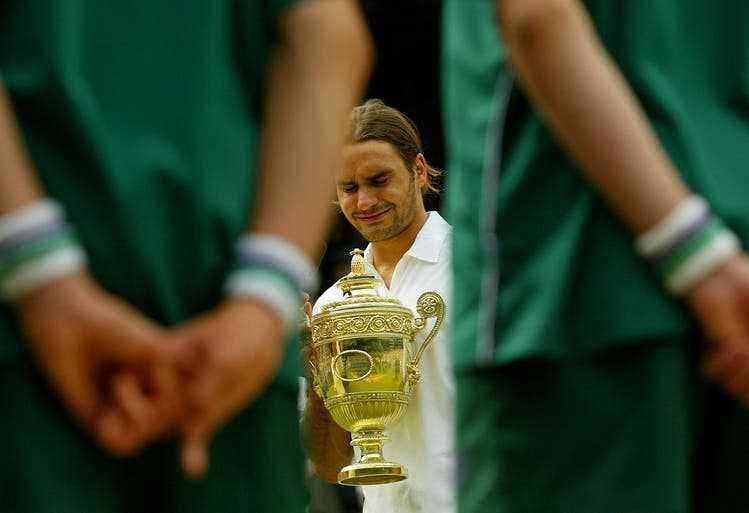 Roger Federer won his first Grand Slam title at Wimbledon on July 6, 2003. 