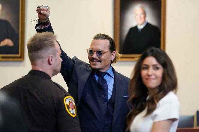 American actor Johnny Depp after a trial hearing against Amber Heard on May 27 in Virginia.