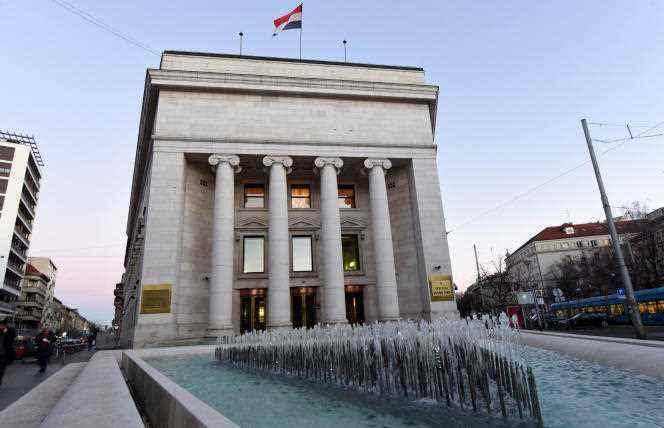 The National Bank of Croatia in Zagreb, February 8, 2022.