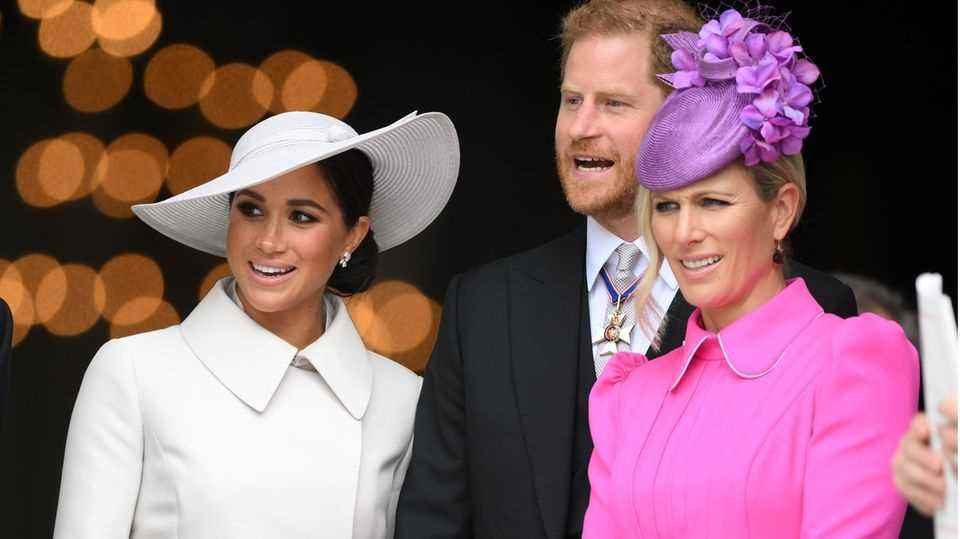 Duchess Meghan + Prince Harry + Zara Tindall