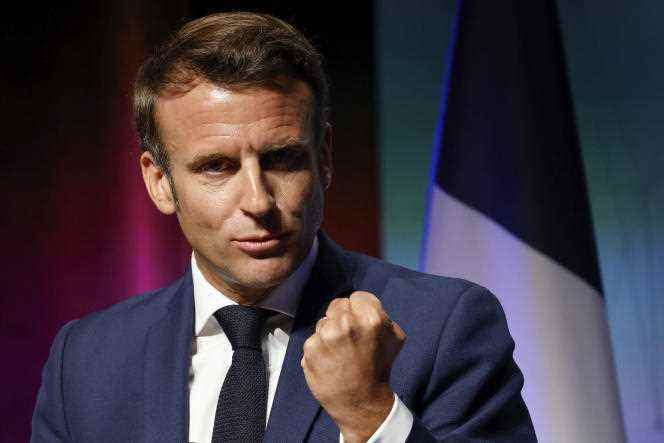 During the opening of the international land and air defense and security exhibition Eurosatory, at the Parc des expositions, in Villepinte, Emmanuel Macron announced the 