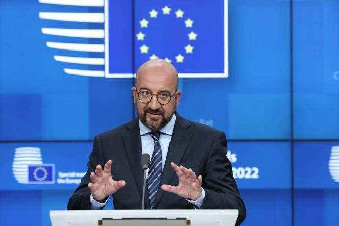 European Council President Charles Michel at a summit in Brussels on May 31, 2022.