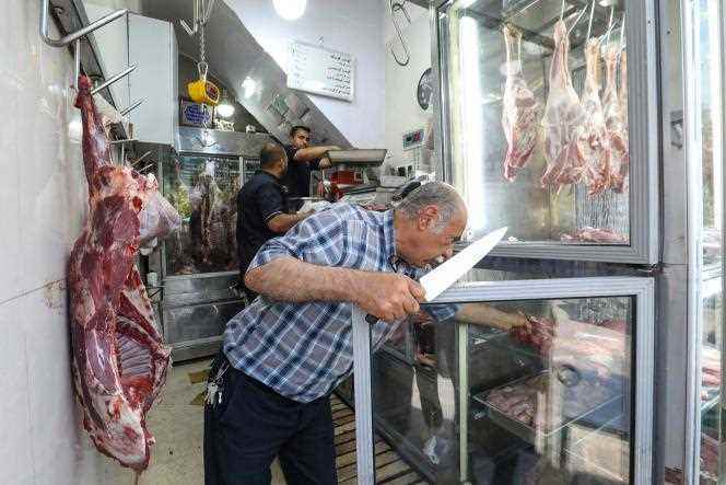 In a butcher shop in Tehran, June 15, 2022. 