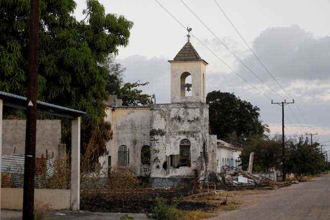 A church in Mocimboa da Praia, Mozambique, September 22, 2021.