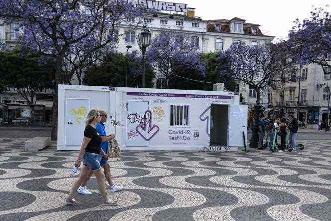 A Covid-19 screening center in Lisbon on May 23, 2022. 