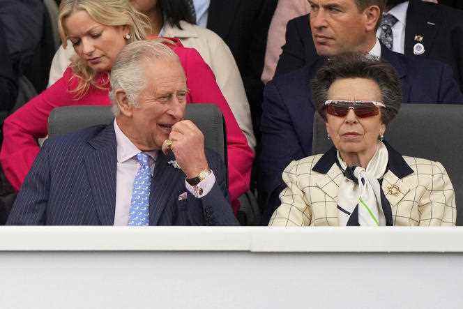Prince Charles and Princess Anne at Queen Elizabeth II's Platinum Jubilee, Sunday June 5.