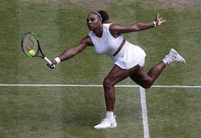 Serena Williams at Wimbledon in July 2019.