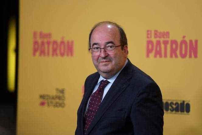 Spanish Culture Minister Miquel Iceta, at the premiere of the film 