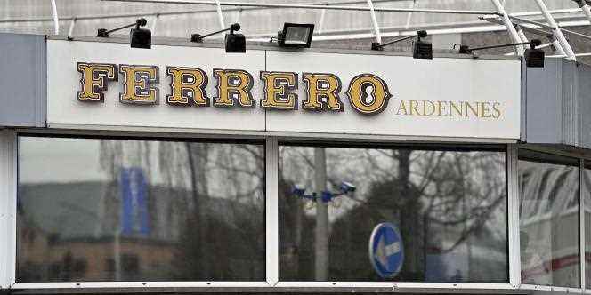 Ferrero's factory in Arlon, southern Belgium, on April 8, 2022.
