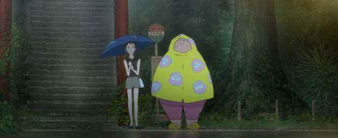 The schoolgirl Kikurin and her mother in the animated film “Luck smiles on Mrs. Nikuko”, by Ayumu Watanabe.