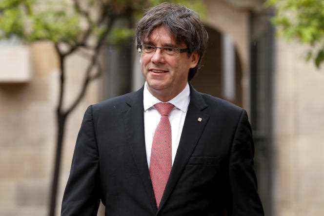 Independence leader Carles Puigdemont (here in June 2017), the main figure in Catalonia's secession attempt in 2017, leaves the presidency of his party, Junts per Catalunya (Together for Catalonia).