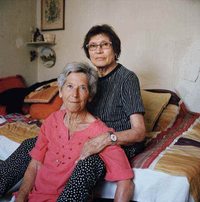 Activists Marie-Jo Bonnet (left) and Anne-Marie Faure-Fraisse, in Paris, June 17, 2022.