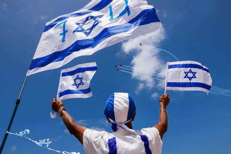Feiern zum israelischen Unabhängigkeitstag am 5. Mai 2022.