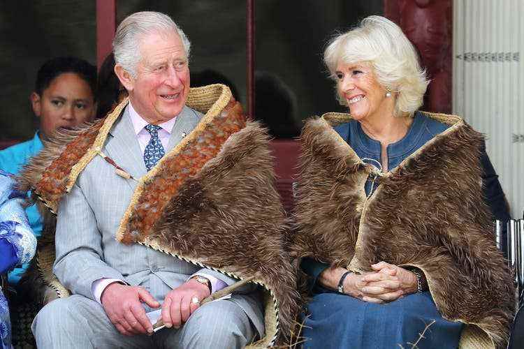 Prince Charles and Camilla on a visit to Waitangi, Ne Zealand, in November 2020. 