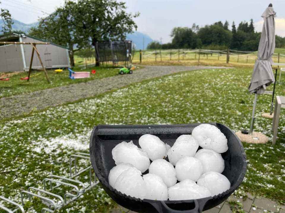 hailstones.