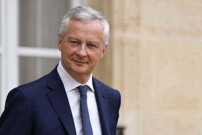 The Minister of the Economy, Bruno Le Maire, on July 20, 2022 after the Council of Ministers at the Elysée Palace in Paris.