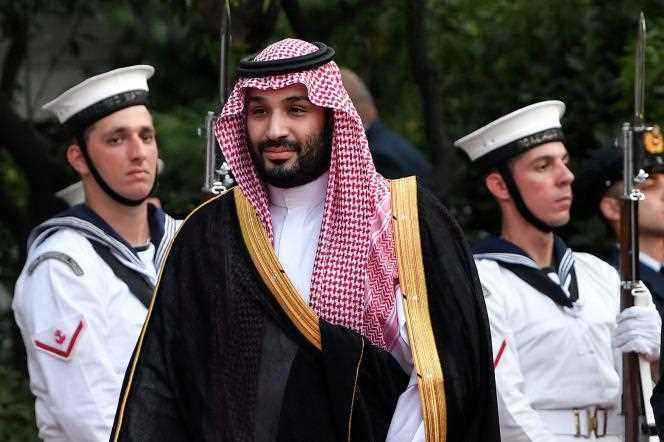Saudi Prince Mohammed ben Salman, July 26 in Athens, on the sidelines of a meeting with the Greek Prime Minister.