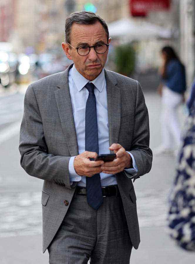 Bruno Retailleau, the leader of the LR group in the Senate, in June 2022, in Paris.