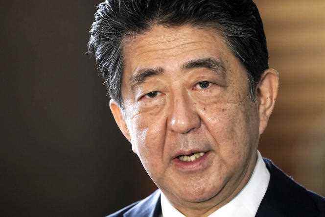Former Japanese Prime Minister Shinzo Abe in Tokyo on September 16, 2020. 