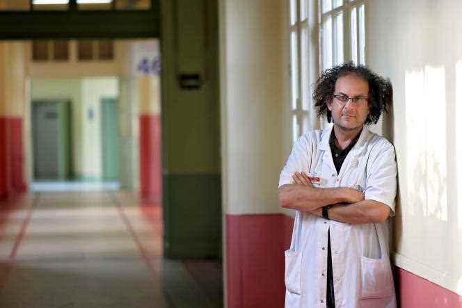 Laurent Karila, addiction psychiatrist at Paul-Brousse hospital in Villejuif (Val-de-Marne), and professor at Paris-Saclay University, July 25, 2018. 