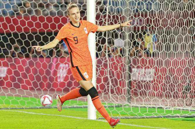 Vivianne Miedema, during the Tokyo Olympics, in July 2021.