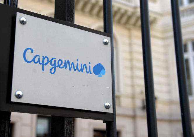 The headquarters of the Capgemini consulting firm, in Paris, on June 25, 2019. 