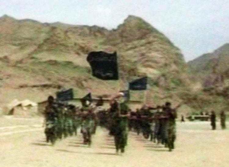 Ein Propagandavideo zeigt Rekruten von al-Kaida beim Exerzieren in Afghanistan.