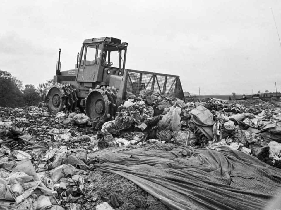 excavators and waste