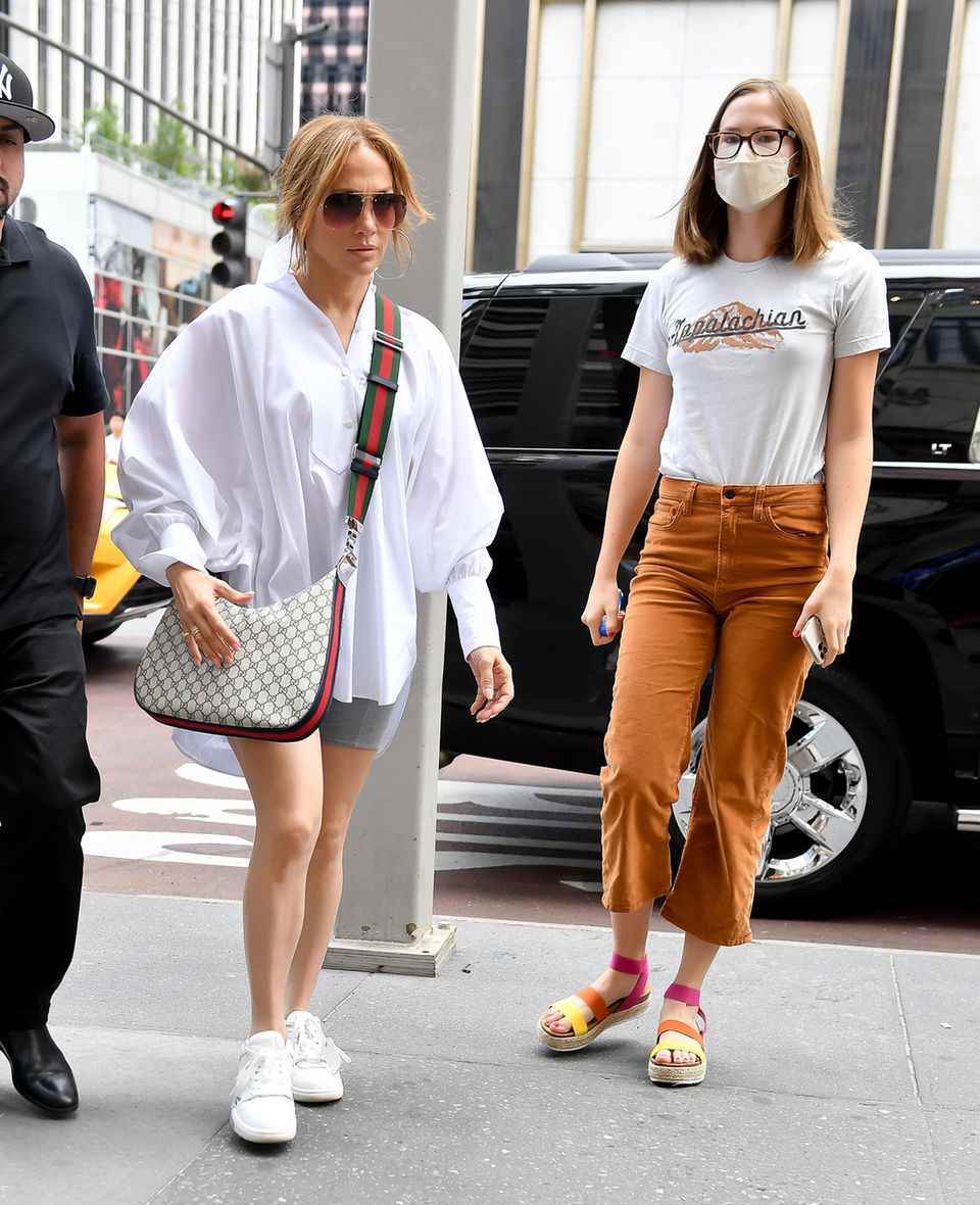 Jennifer Lopez and Ben Affleck's daughter Violet out and about in New York on August 14, 2022.