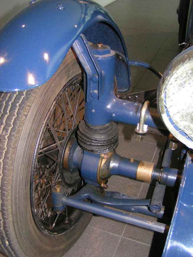 Jean Albert Grégoire patented the front-wheel drive concept.
