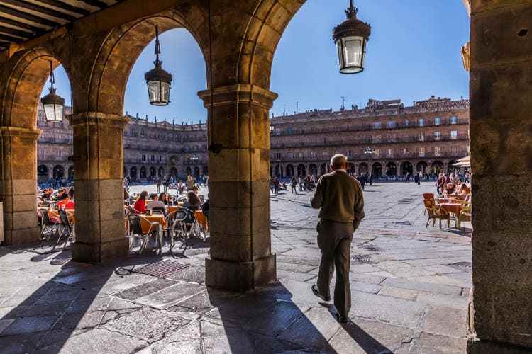 The Plaza Mayor is considered one of the most beautiful in Spain.  It is the starting point of every pleasure in Salamanca.